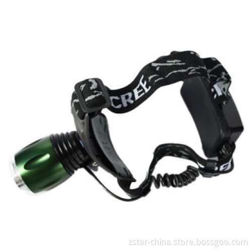 1,200 Lumen High-power Headlamp with Cree XML-T6 LED and 2 x 18650 Rechargeable Batteries